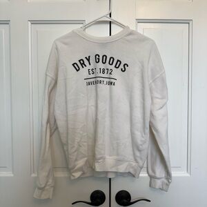 Dry Goods White Sweatshirt XS